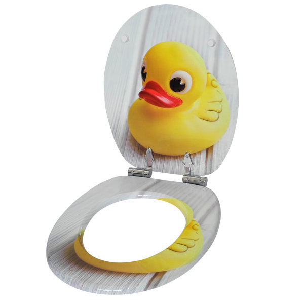 Sanilo Rubber Ducky Soft Close Elongated Toilet Seat Wayfair.co.uk